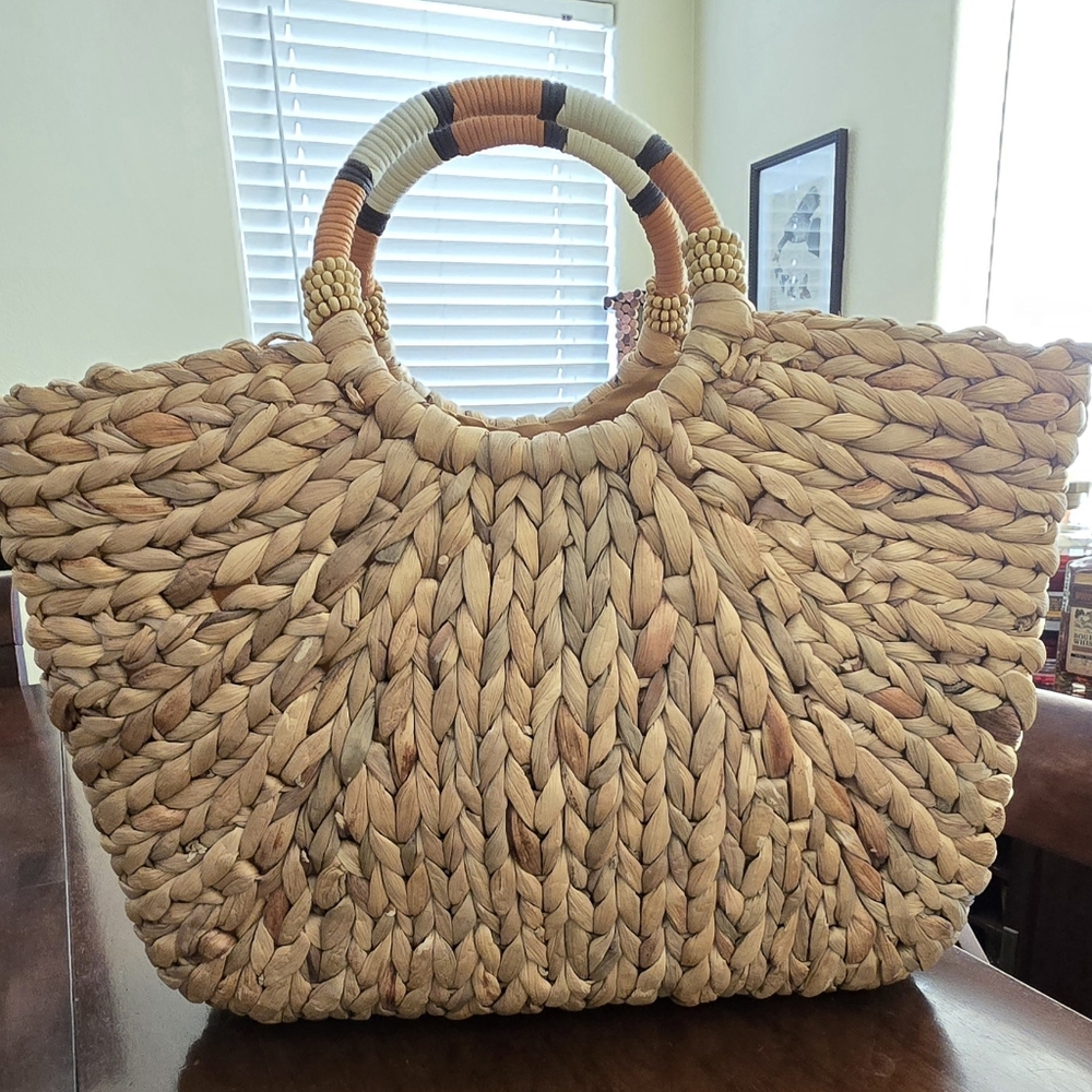 A New Day Large Woven Bag